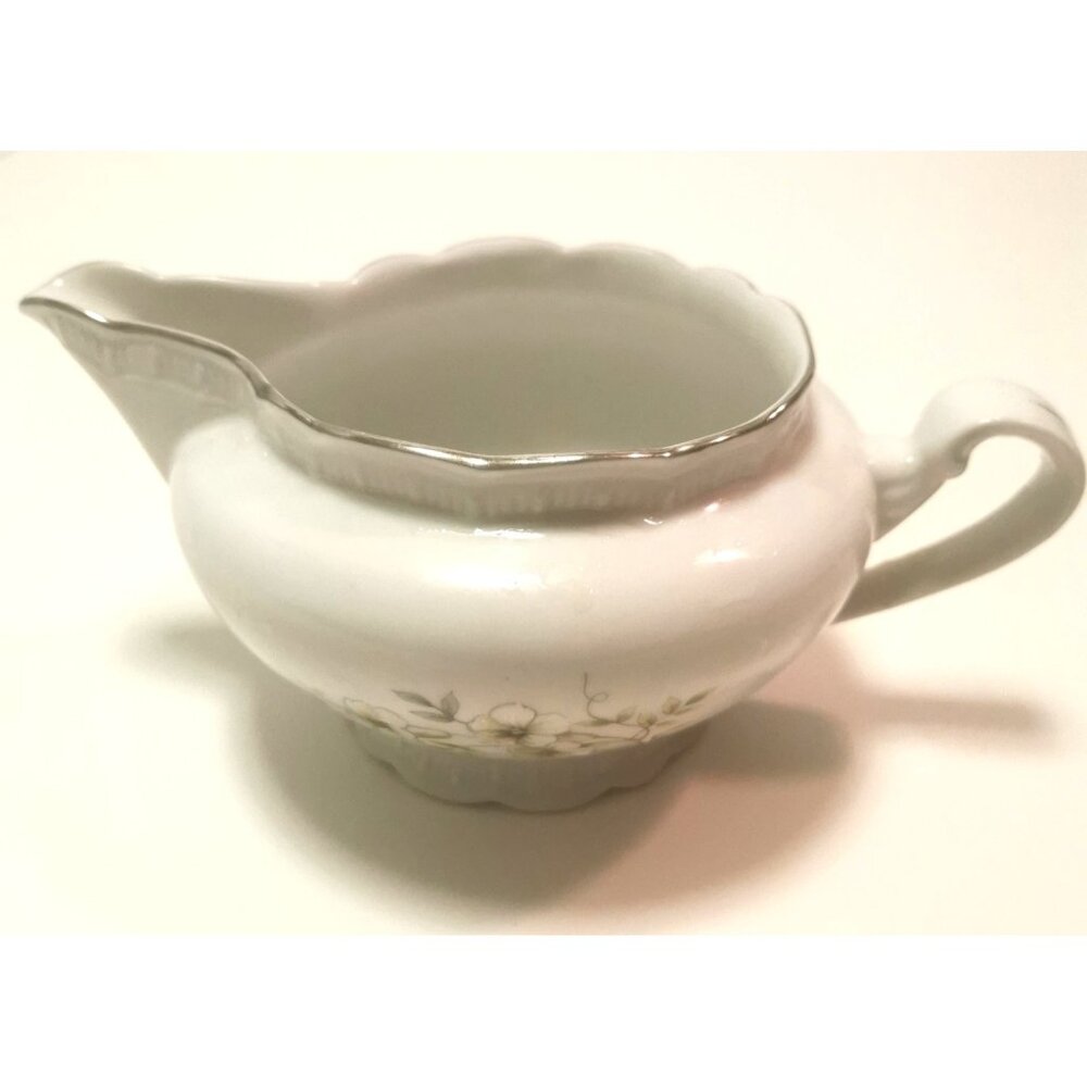 1950s Saucière  Botanical Fine Bohemian Bone China Made in Czechoslovakia